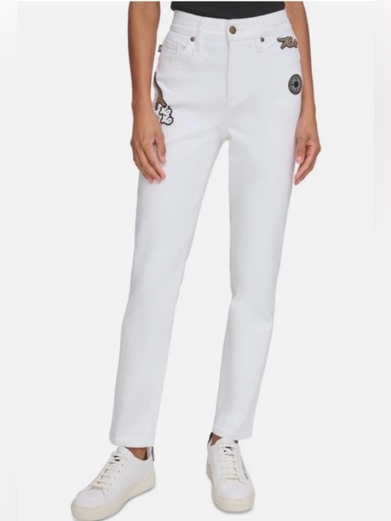 Pants - Carl Lagerfeld size 10 white jeans 1803